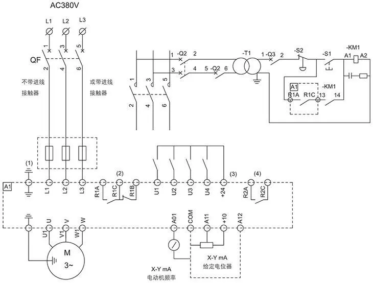 BQP系列防爆变频器电器原理图