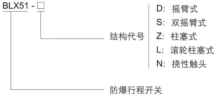 BLX51系列防爆行程开关型号含义