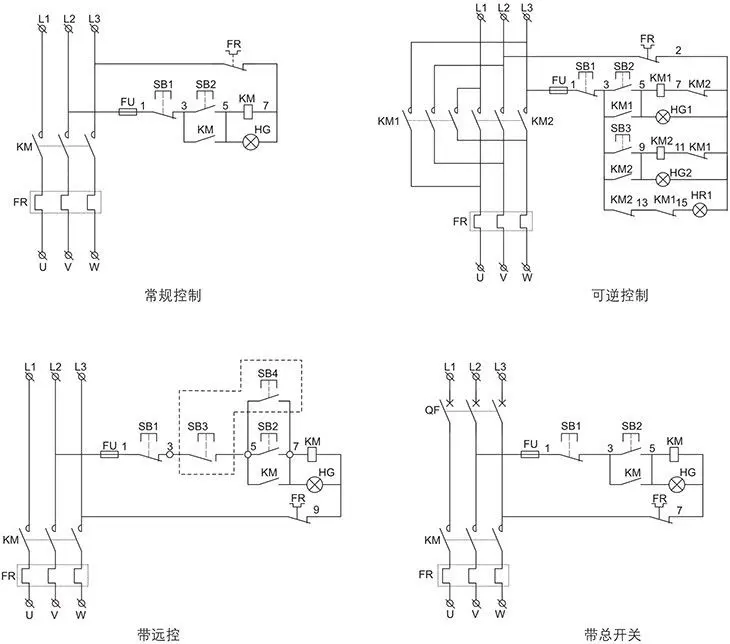 BQC系列防爆电磁起动器电器原理图