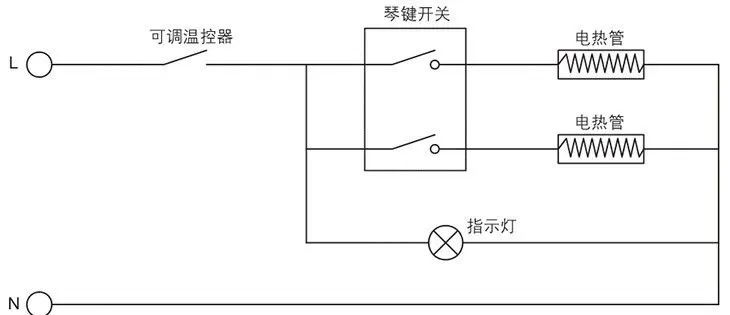 BYT系列防爆热油汀电器原理图