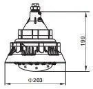BZD130-B系列防爆灯尺寸规格
