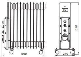 防爆电热油汀尺寸规格