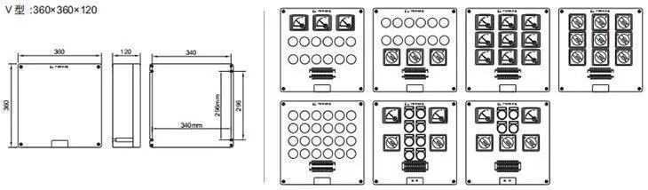 防爆防腐控制箱尺寸规格3